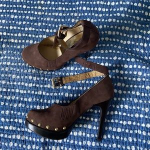 Michael Kors brown heels.